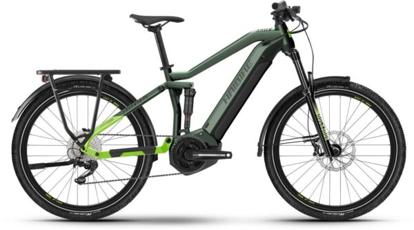 Haibike Adventr FS 8 Gloss Metal / Grn Apple Blk