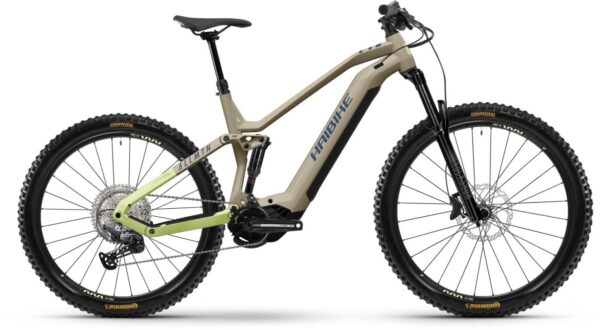Haibike AllMtn 3 coffee / green / blue gloss
